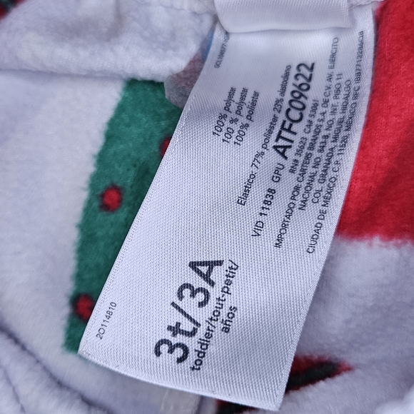 Carter's Christmas Pajamas 3t - Picture 7 of 9